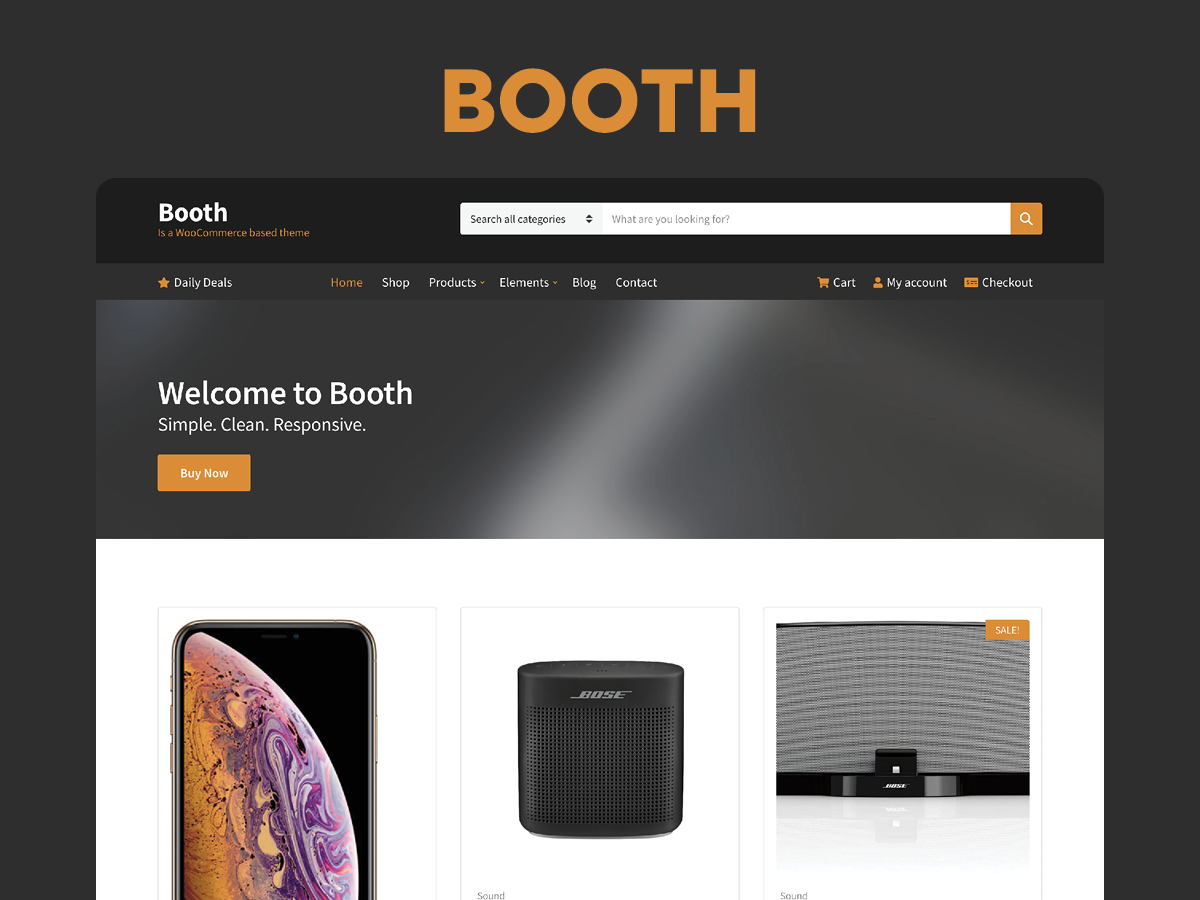 Booth Theme Demo Website