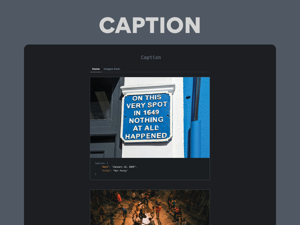 Caption Theme Demo Website