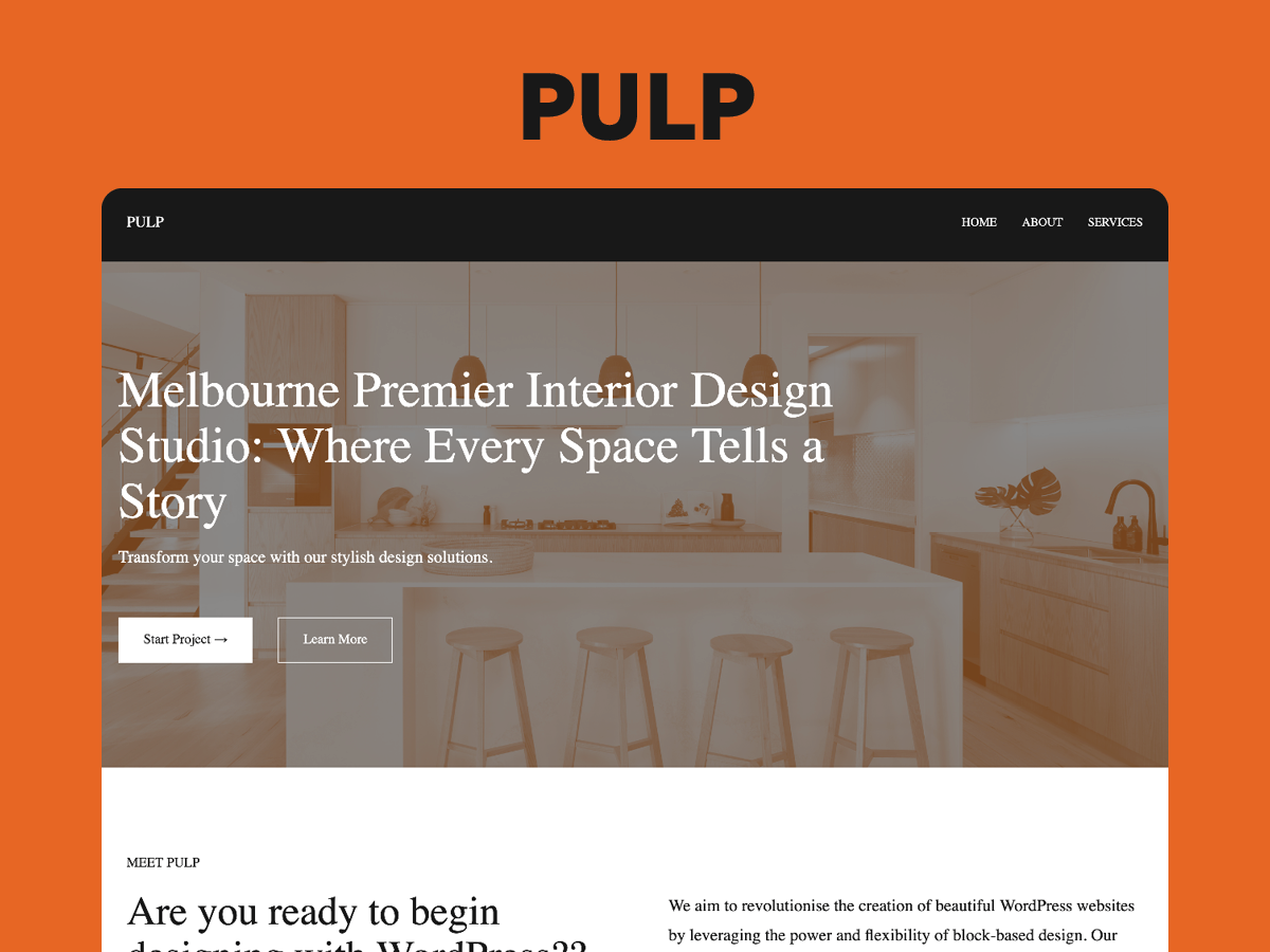 Pulp Theme Demo Website